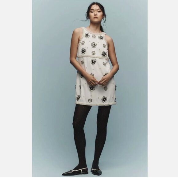 Host Pick: Brand New Maeve 3D Embellished Shift Mini Dress - Picture 3 of 14